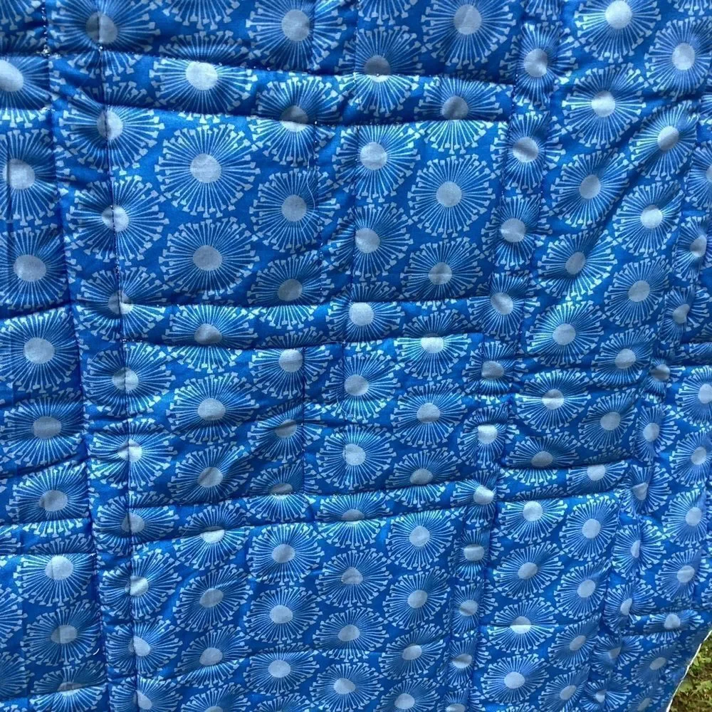 NWT. Hand Crafted Liberty Tana Lawn Fabrics Lap Quilt Garden Views